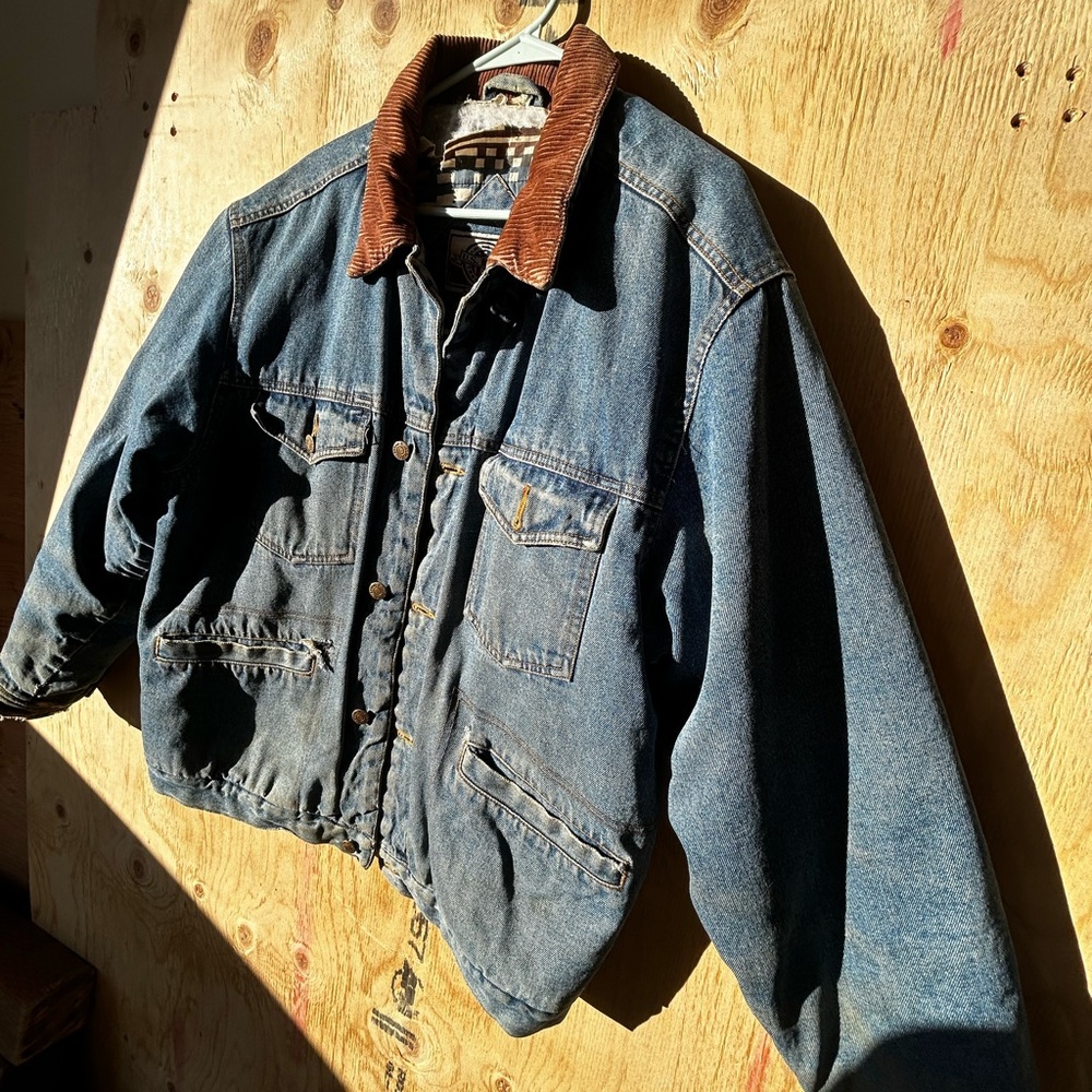 Vintage Distressed Jean Jacket